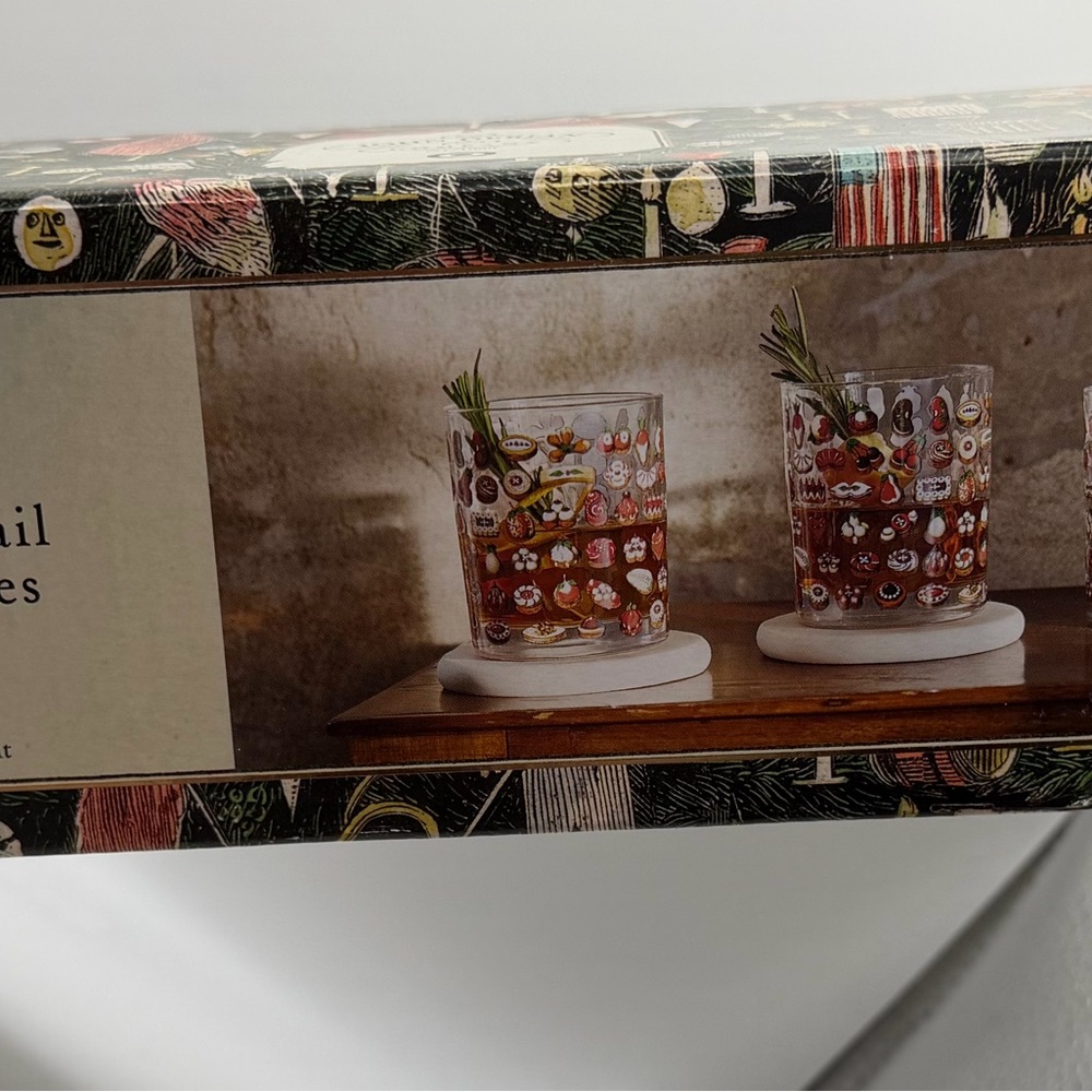 John Derian Cocktail Glasses Set of 4 - Picture 4 of 6